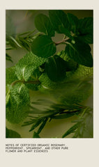 rosemary mint vegan soy wax candle
